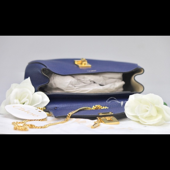 Chloe Drew Leather Chain Shoulder Bag - Picture 3 of 8